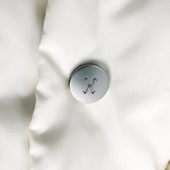 Cole Haan Women's Large Fill 80% Down, 20% Feather Coat Ivory Cream Jacket EUC - Picture 9 of 16